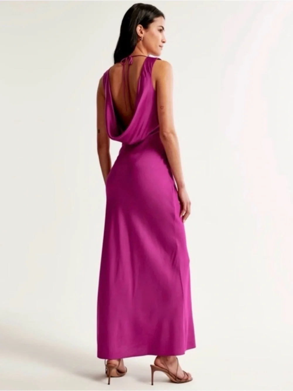 Abercrombie and Fitch Plunge Cowl Back Dress